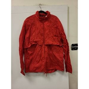 Teton Windbreaker Jacket XL Red Full Zip Vintage High Performance Apparel Mens